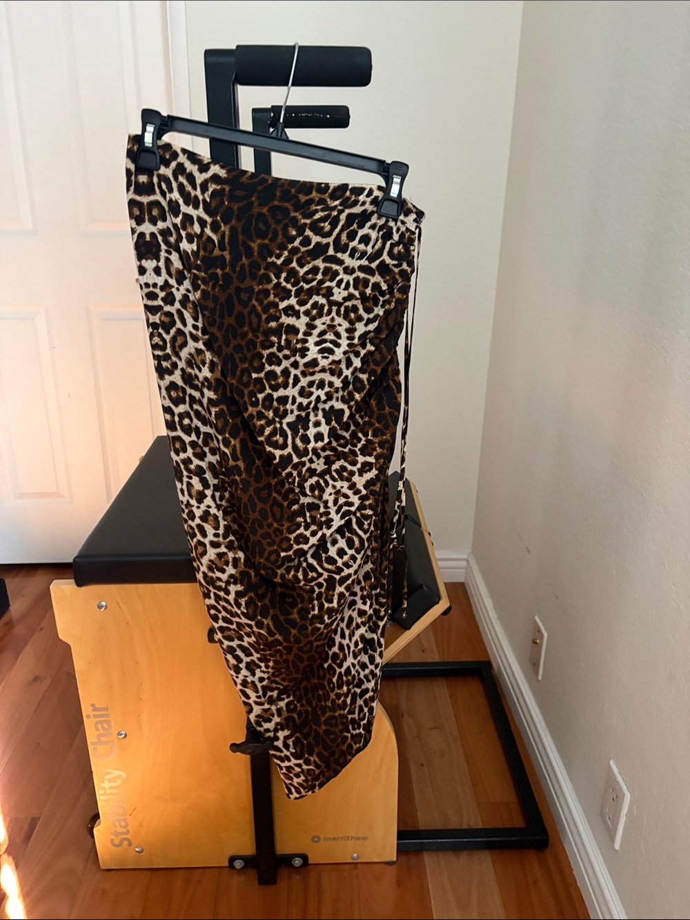 Veronica Beard Leopard-Print Midi Skirt — Brown/Black/Cream